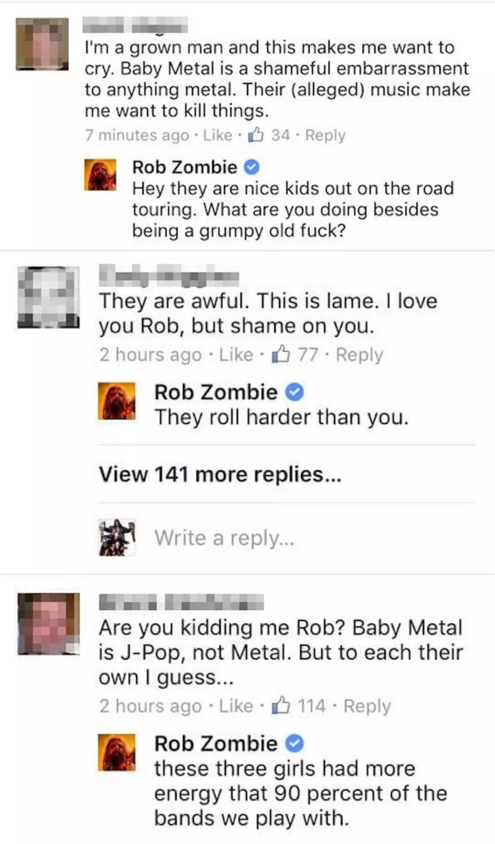 Facebook: Rob Zombie