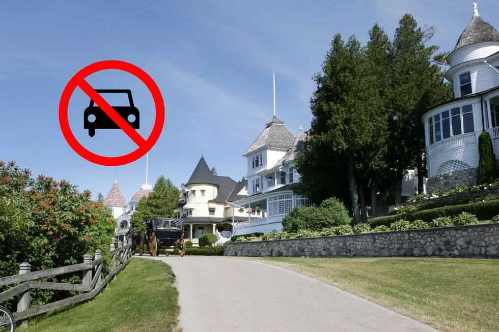 Rare Look at a Vehicle on the Streets of Mackinac Island