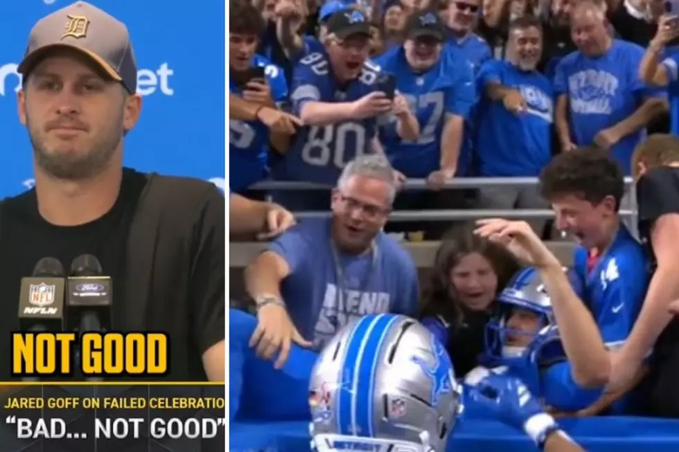 Jared Goff Reacts to Leap Fail: “Bad…Not Good”